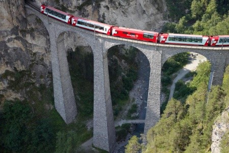 Glacier Express, Matterhorn a Jungfrau