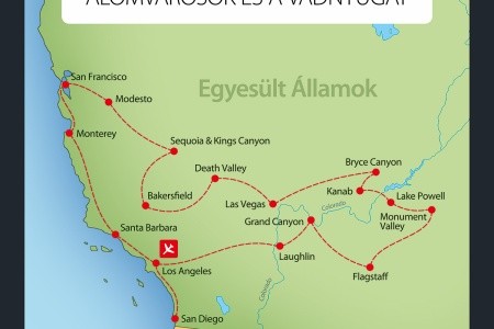 USA Nyugati-part körutazás 14 nap / 12 éj