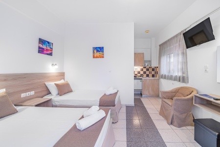 Grécko Kréta Happy Days Studios 8 dňový pobyt Raňajky Letecky Letisko: Praha July 2026 (27/07/26- 3/08/26)