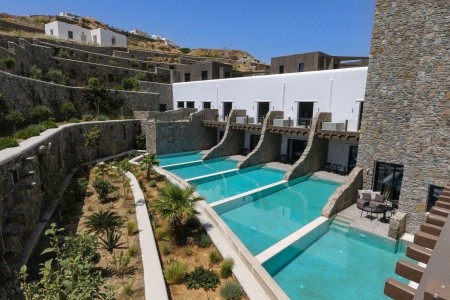 Grécko Mykonos Aeonic Suites & Spa 6 dňový pobyt Raňajky Letecky Letisko: Viedeň September 2026 ( 9/09/26-14/09/26)
