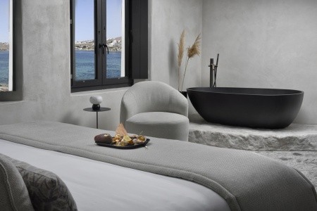 Grécko Mykonos Aeonic Suites & Spa 6 dňový pobyt Raňajky Letecky Letisko: Viedeň September 2026 ( 9/09/26-14/09/26)