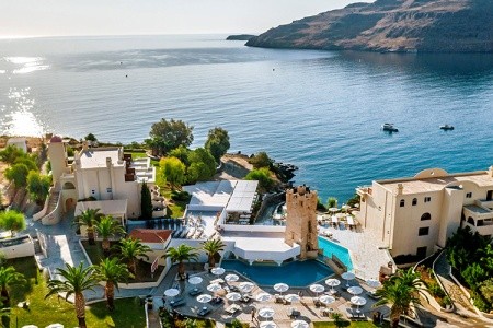 Grécko Rodos Lindos Royal Resort 16 dňový pobyt All Inclusive Letecky Letisko: Praha September 2026 (27/09/26-12/10/26)