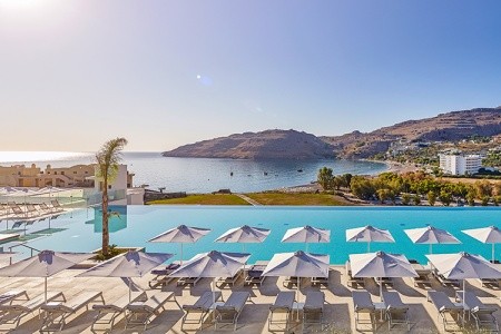 Grécko Rodos Lindos Grand Resort & Spa 11 dňový pobyt Polpenzia Letecky Letisko: Praha June 2026 (24/06/26- 4/07/26)