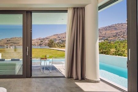 Grécko Rodos Lindos Grand Resort & Spa 11 dňový pobyt Polpenzia Letecky Letisko: Praha June 2026 (24/06/26- 4/07/26)