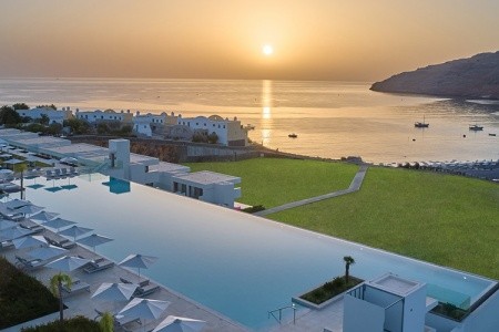 Grécko Rodos Lindos Grand Resort & Spa 11 dňový pobyt Polpenzia Letecky Letisko: Praha June 2026 (24/06/26- 4/07/26)