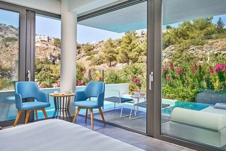 Grécko Rodos Lindos Grand Resort & Spa 11 dňový pobyt Polpenzia Letecky Letisko: Praha June 2026 (24/06/26- 4/07/26)