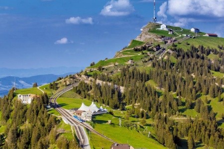 Bernina Express a parní zubačka na Rigi - 7