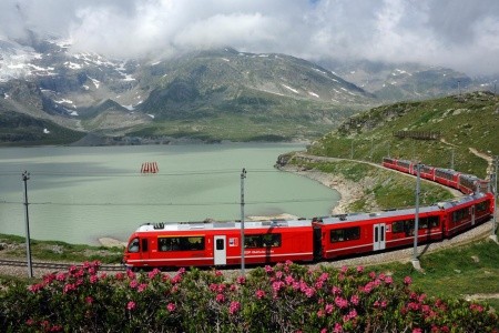 Bernina Express a parní zubačka na Rigi - 13