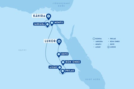 Káhira s plavbou lodí po Nilu z Prahy - 14