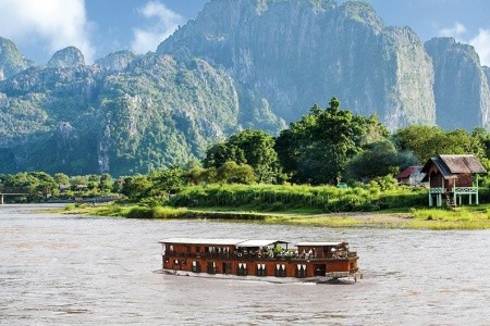 Plavba butikovou riečnou loďou po Mekongu - z Thajska do Laosu s dotykom Vietnamu - 44