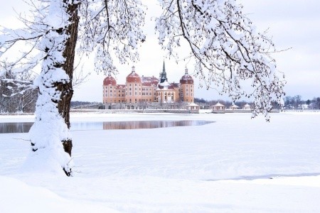 Advent na zámku Moritzburg a pevnosti Königstein