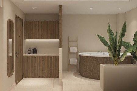 Grécko Kréta The Noverian Antama, Organic Beach Resort Chania 15 dňový pobyt Polpenzia Letecky Letisko: Praha June 2026 (17/06/26- 1/07/26)