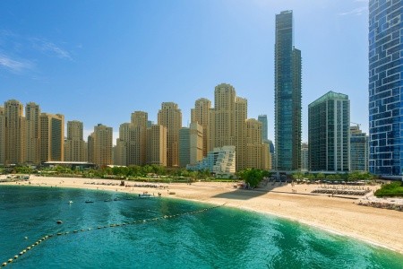 Spojené arabské emiráty Dubaj Jumeirah Rotana 15 dňový pobyt Raňajky Letecky Letisko: Praha January 2026 (15/01/26-29/01/26)