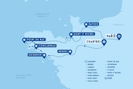 Bretaň a Normandie - perly Francie - 2