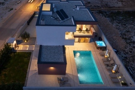 New Villa 55 - Vrsi Heated Pool Jacuzzi Sauna - 6