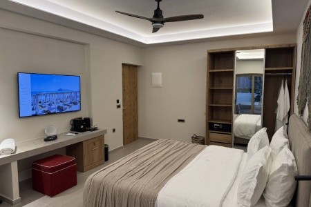 Grécko Kréta The Noverian Antama, Organic Beach Resort Chania 8 dňový pobyt Polpenzia Letecky Letisko: Praha July 2026 (29/07/26- 5/08/26)