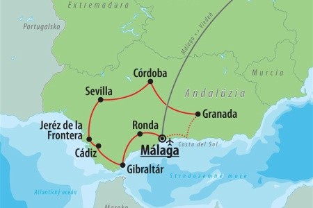 Andalúzia s pobytom na Costa del Sol, Cádiz, Córdoba, Gibraltar, Granada, Jérez de la Frontera, Malaga, Ronda, Sevilla - 35