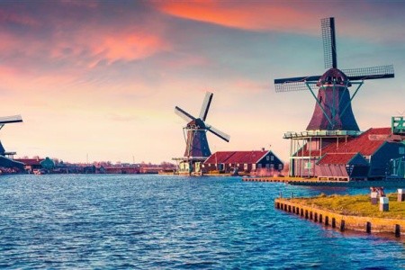 Holandská pohľadnica, Amsterdam, Den Haag, Scheveningen, Zaanse Schans - 7