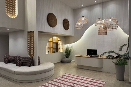 Grécko Kréta The Noverian Antama, Organic Beach Resort Chania 15 dňový pobyt Polpenzia Letecky Letisko: Praha June 2026 (17/06/26- 1/07/26)