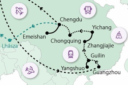Dél-Kína természeti és kulturális kincsei - Tibet hosszabbítással