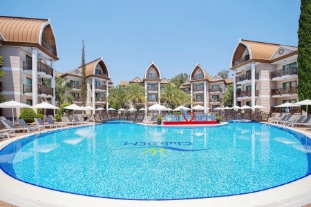 Turecko Alanya Quattro Family Club Dem 8 dňový pobyt Ultra All inclusive Letecky Letisko: Košice August 2026 ( 3/08/26-10/08/26)