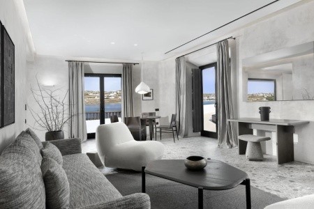 Grécko Mykonos Aeonic Suites & Spa 6 dňový pobyt Raňajky Letecky Letisko: Viedeň September 2026 ( 9/09/26-14/09/26)