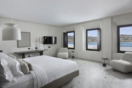 Grécko Mykonos Aeonic Suites & Spa 6 dňový pobyt Raňajky Letecky Letisko: Viedeň September 2026 ( 9/09/26-14/09/26)