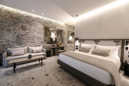 Grécko Mykonos Aeonic Suites & Spa 6 dňový pobyt Raňajky Letecky Letisko: Viedeň September 2026 ( 9/09/26-14/09/26)