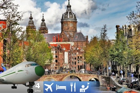 Amsterdam letecky za mestskými zážitkami