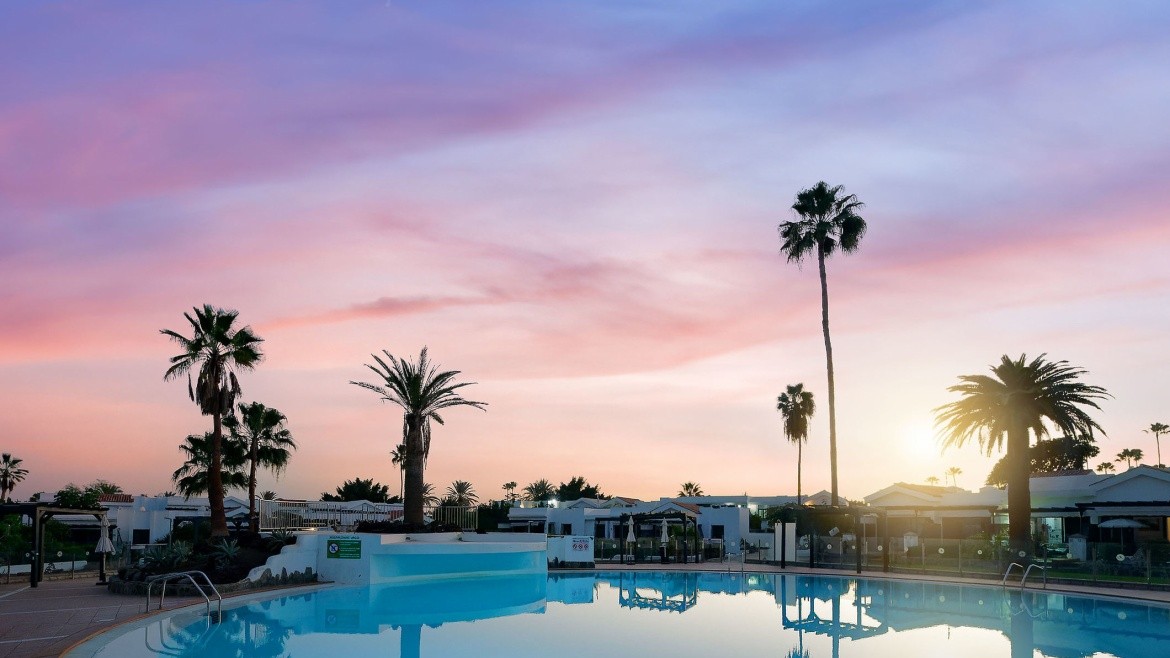 Maspalomas Lago Canary Sunset