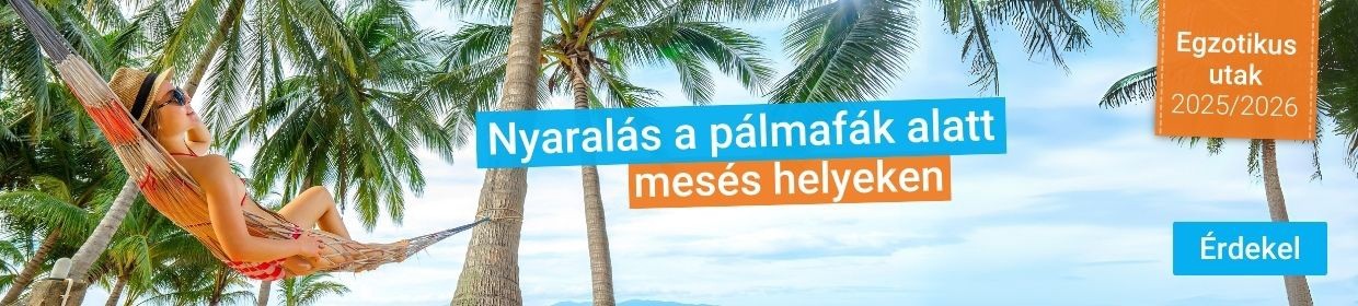Nyaralás a pálmafák alatt, mesés helyeken