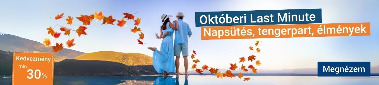 Októberi tengerparti pihenés-Last Minute