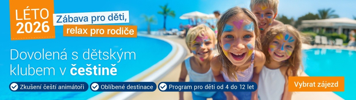 Dovolená s dětským klubem na léto 2026