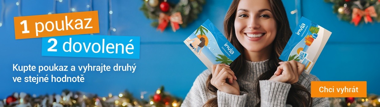 Darujte vánoční poukaz na dovolenou