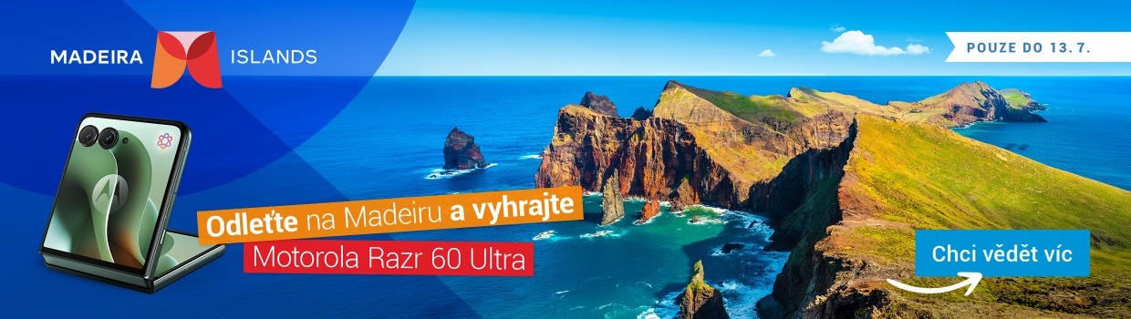 Kupte zájezd na Madeiru a vyhrajte Motorolu