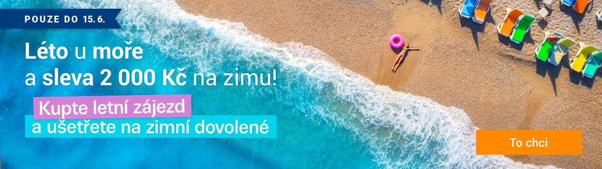 Získejte za letní dovolenou 2000 Kč slevu na zimu
