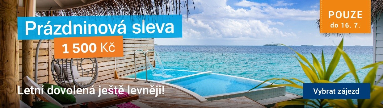 Prázdninová sleva 1500 Kč
