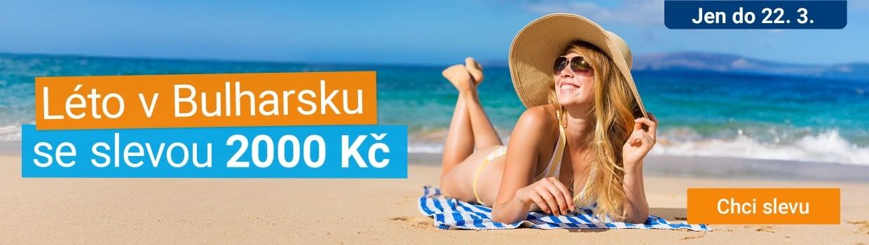 Sleva Bulharsko 2000 Kč