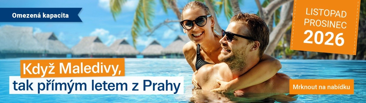 Maledivy přímým letem 