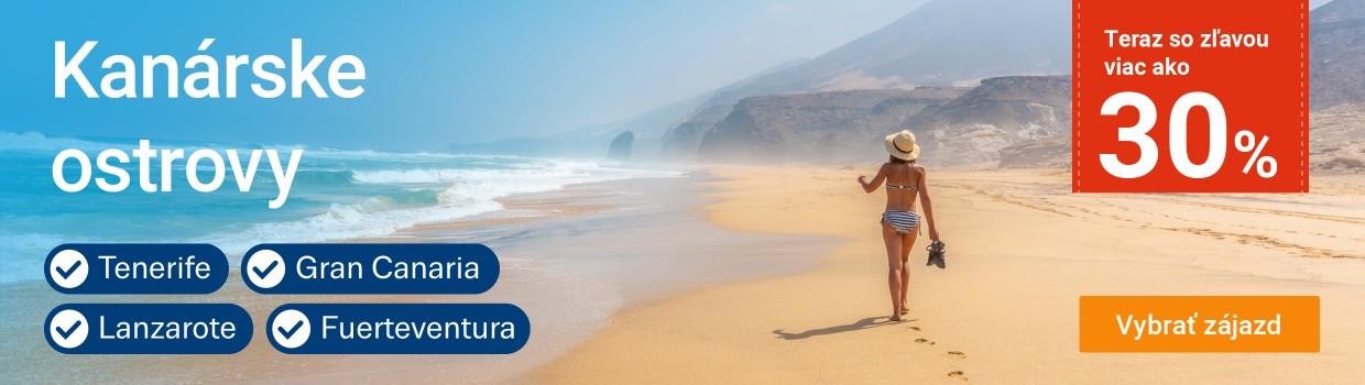 Kanárske ostrovy so zľavou 30%