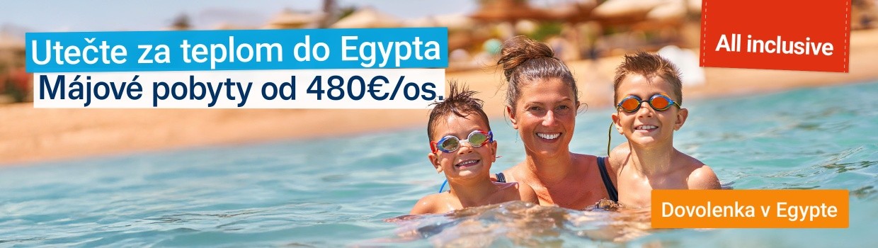 Májové pobyty v Egypte od 480 Eur