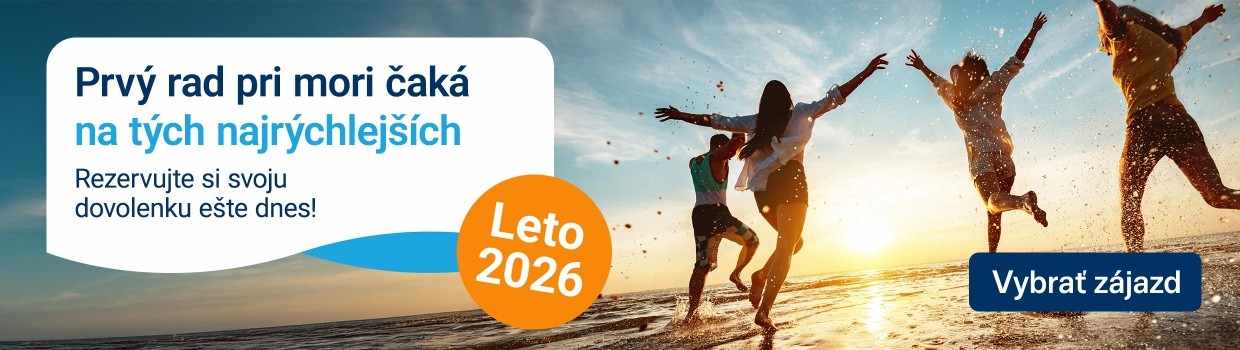 Letná dovolenka, rezervuj teraz 2026