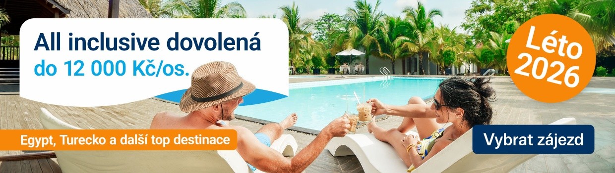 All inclusive léto 2026 do 12 000 Kč