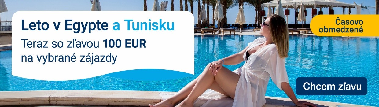 Egypt a Tunisko so zľavou 100EUR