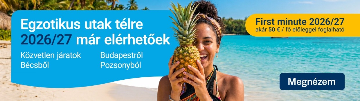 Egzotikus utazások már elérhetőek  