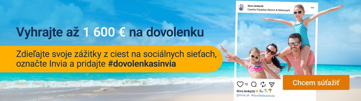 Vyhrajte až 1600EUR na dovolenku