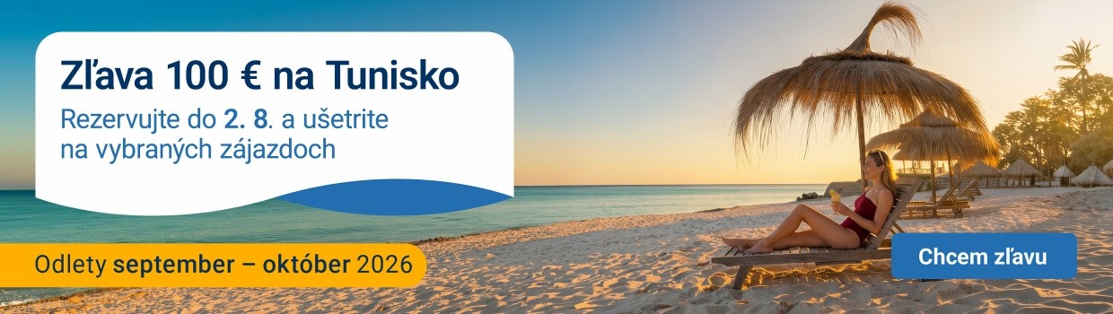 Zľava 100EUR na Tunisko