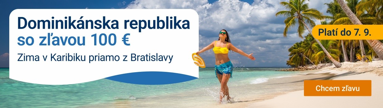 Dominikánska republika so zľavou 100 EUR