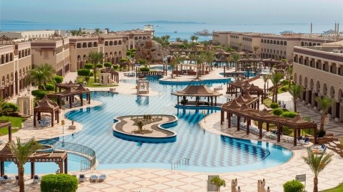 Plaża i hotel w Hurghada