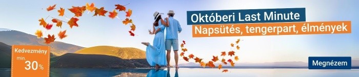 Októberi tengerparti pihenés-Last Minute